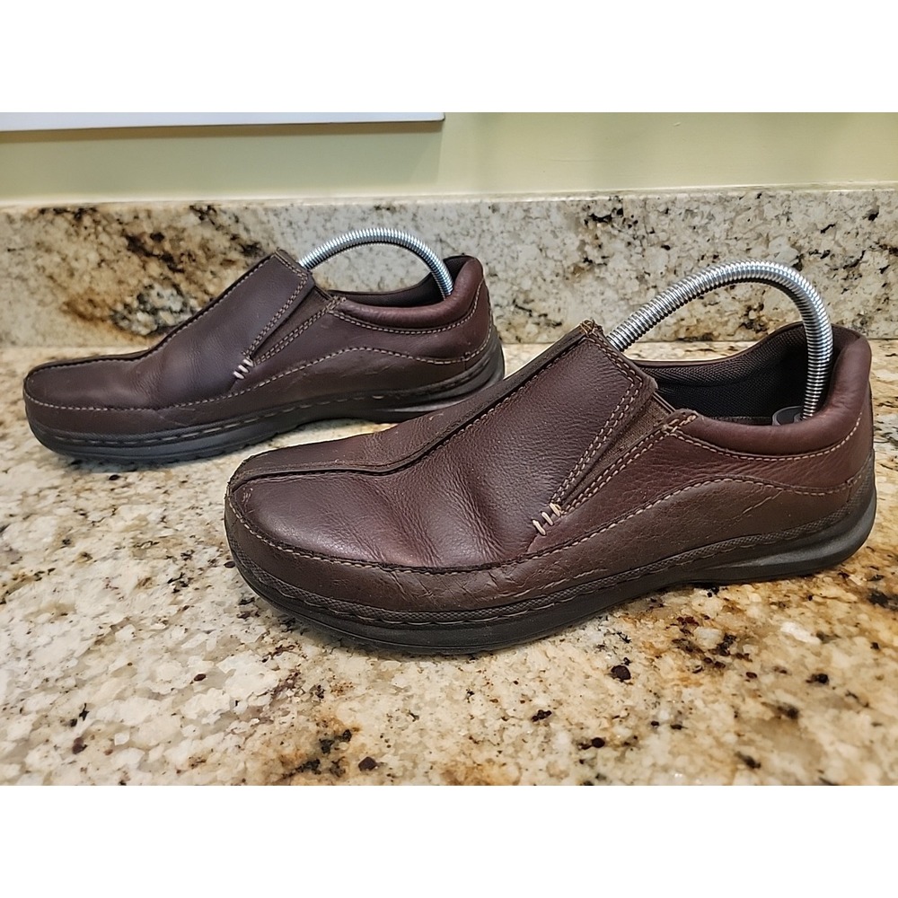 ASC Streetcars Men's Santa Fe Brown Leather Comfort Slip On Loafers Shoes 10.5M